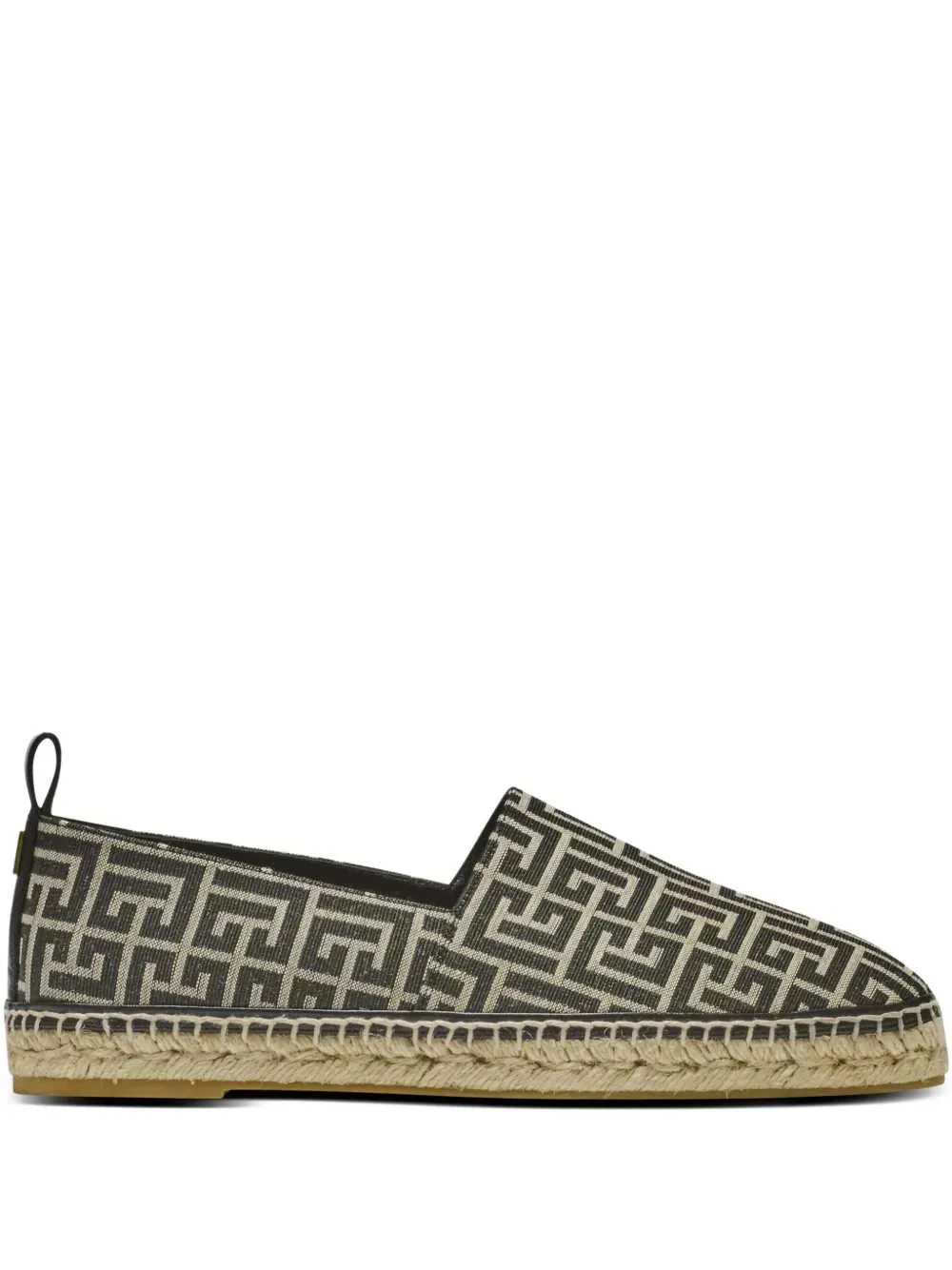 Balmain Men Espadrilles With Monogram Jacquard - 1