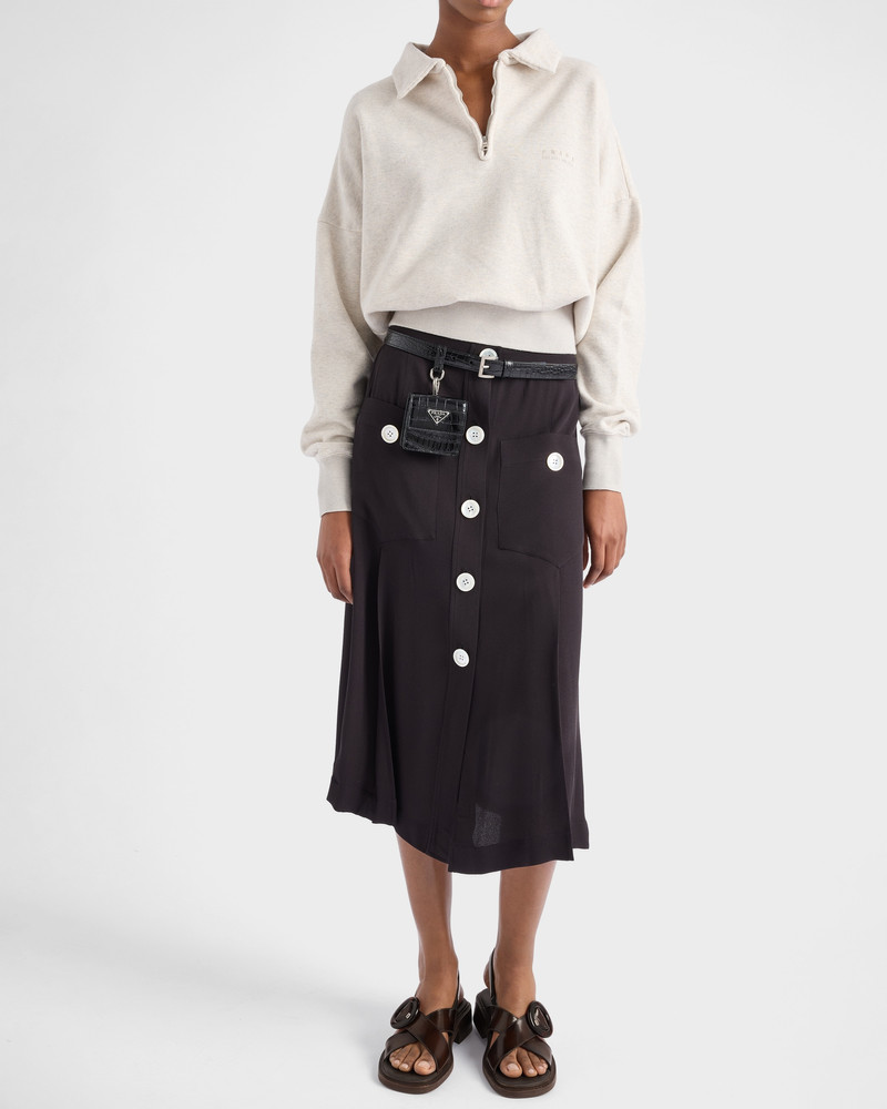 Prada Brushed leather sandals with buckle outlook