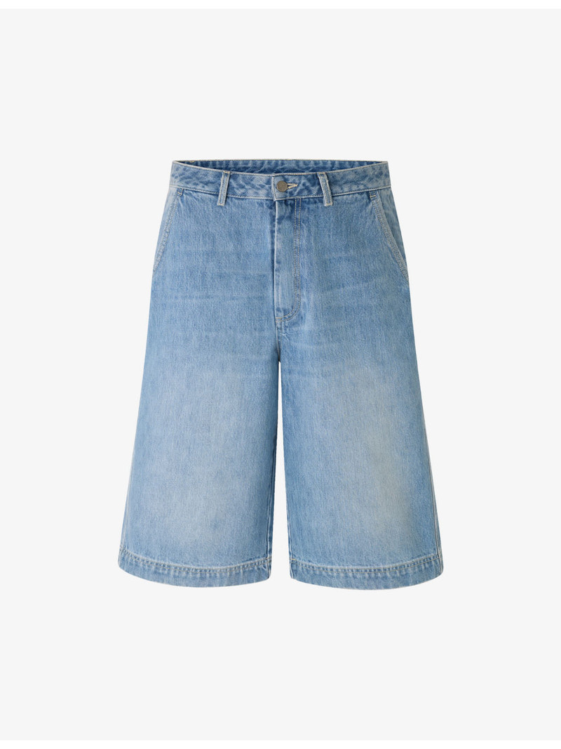 Francis Wide-Leg Denim Shorts 1