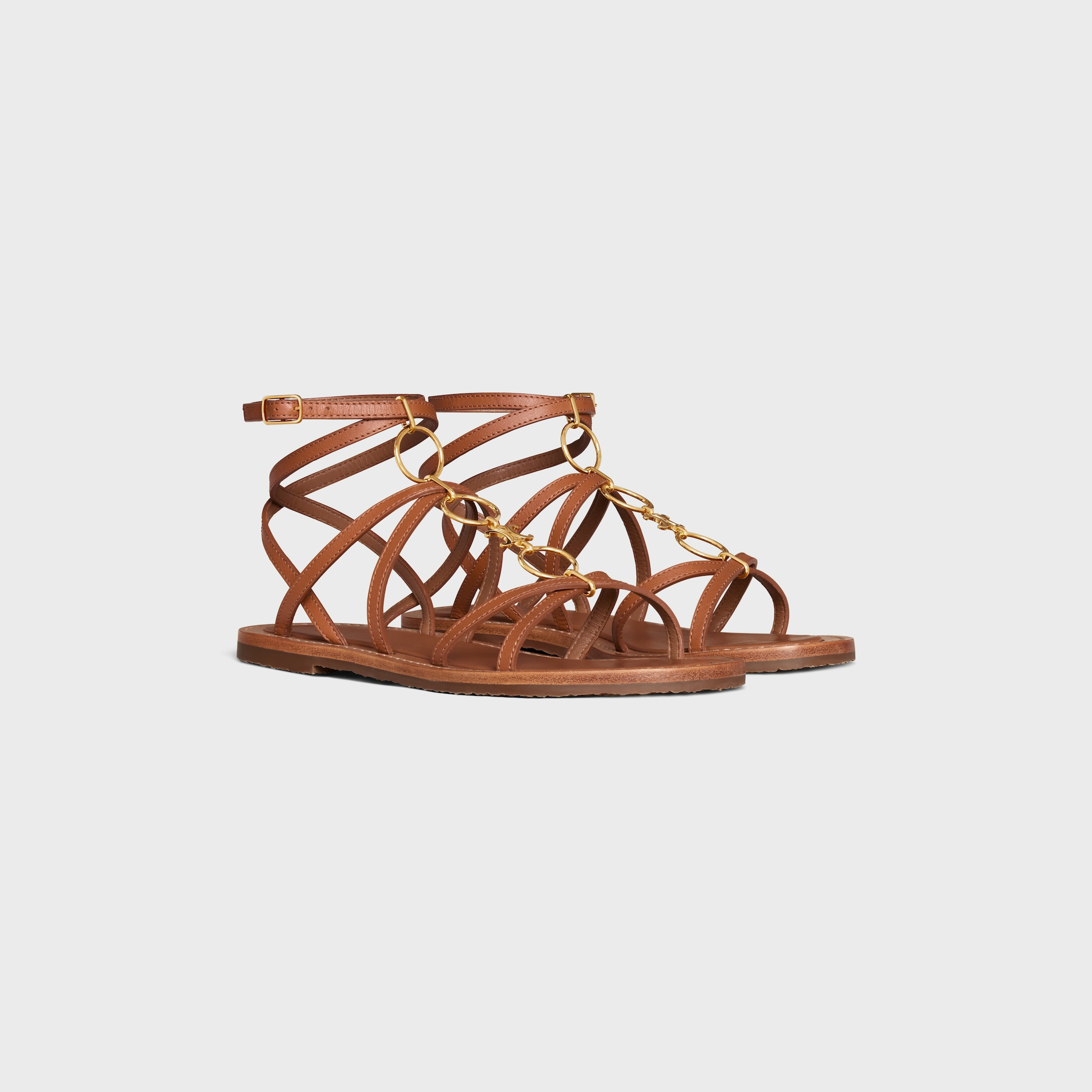 CELINE LYMPIA STRAPPY JEWEL SANDAL  IN CALFSKIN - 2