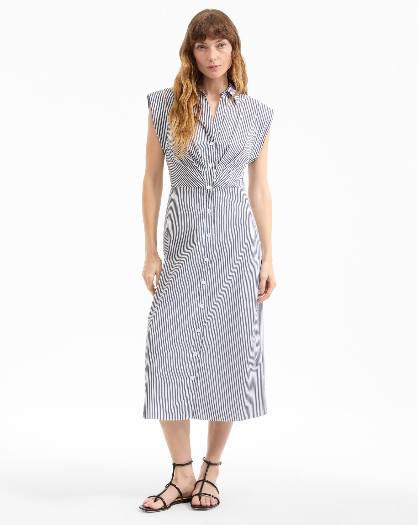 HAYDON SLEEVELESS MIDI SHIRTDRESS - 2