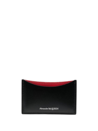 Alexander McQueen embossed-logo card holder outlook