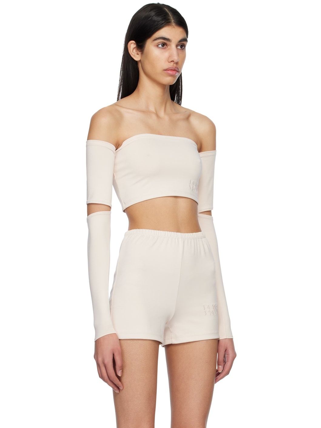 Off-White Bodycon T-Shirt - 2