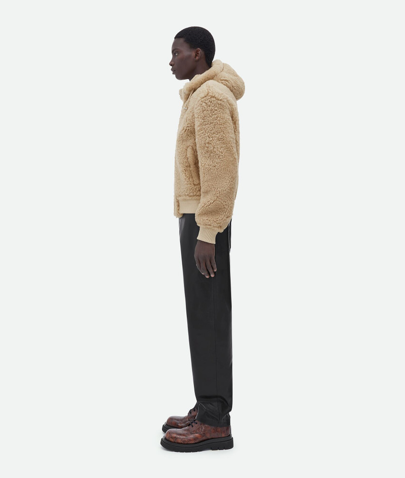Bottega Veneta hooded shearling jacket outlook