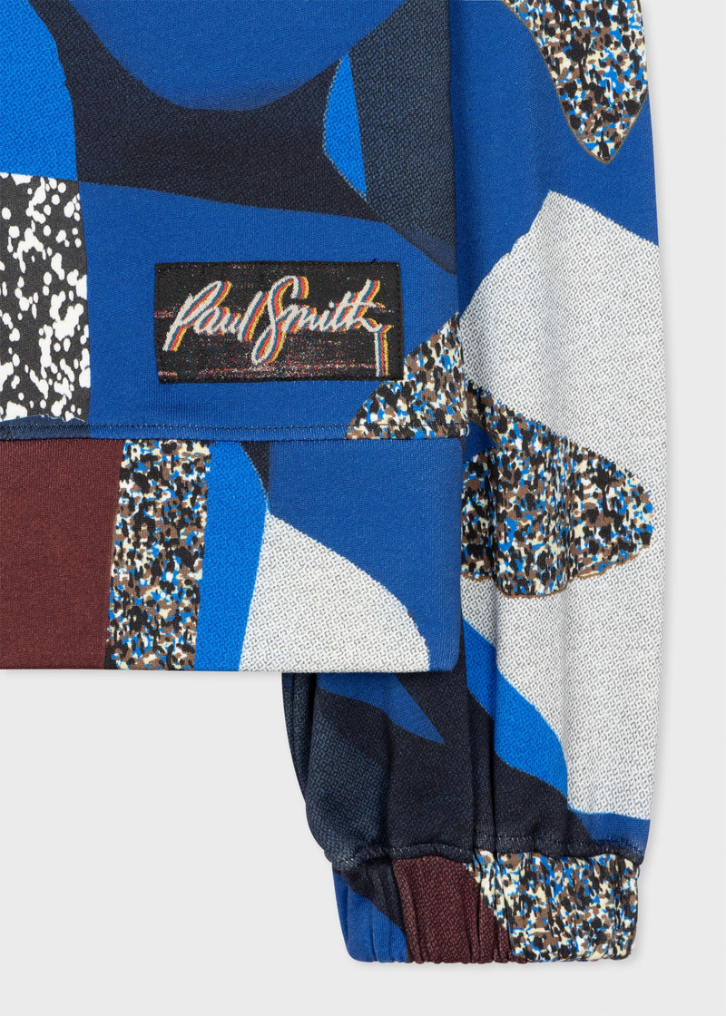 Paul Smith Blue 'Botanical Collage' Crew-Neck Sweatshirt outlook