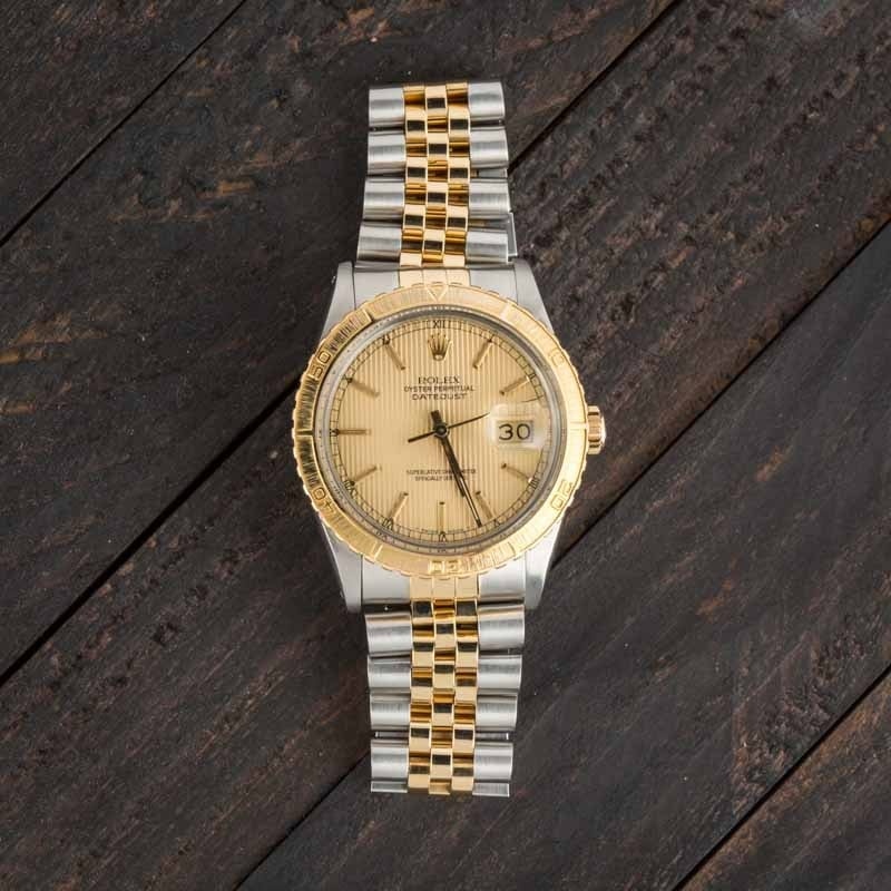 Rolex Datejust 16253 Champagne Tapestry Dial - 6