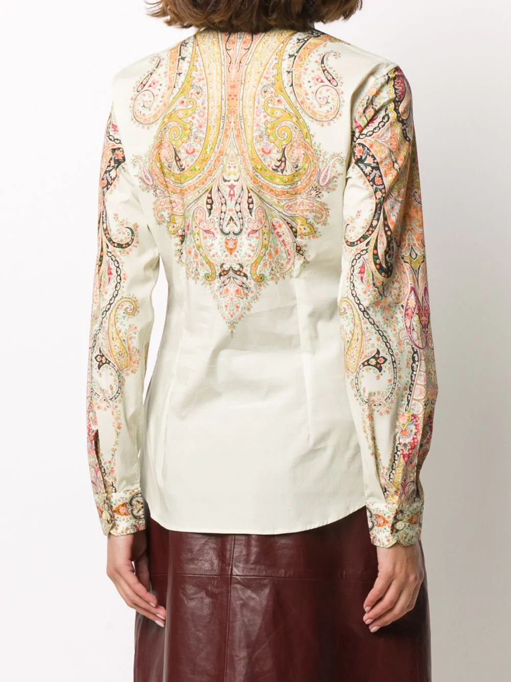 paisley print shirt - 4