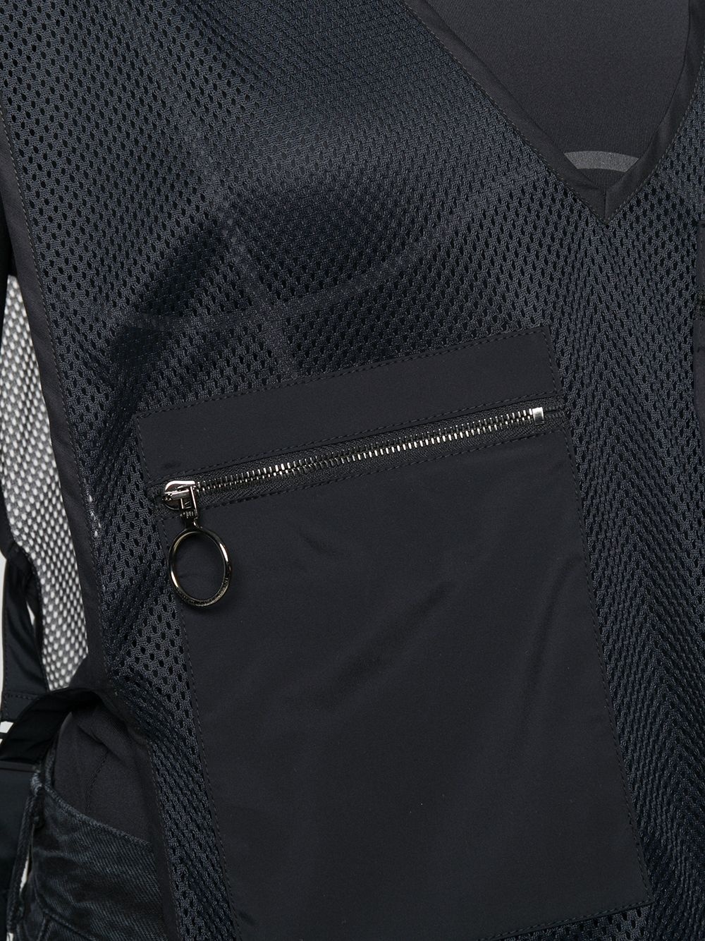 mesh pocket-detailed vest - 5