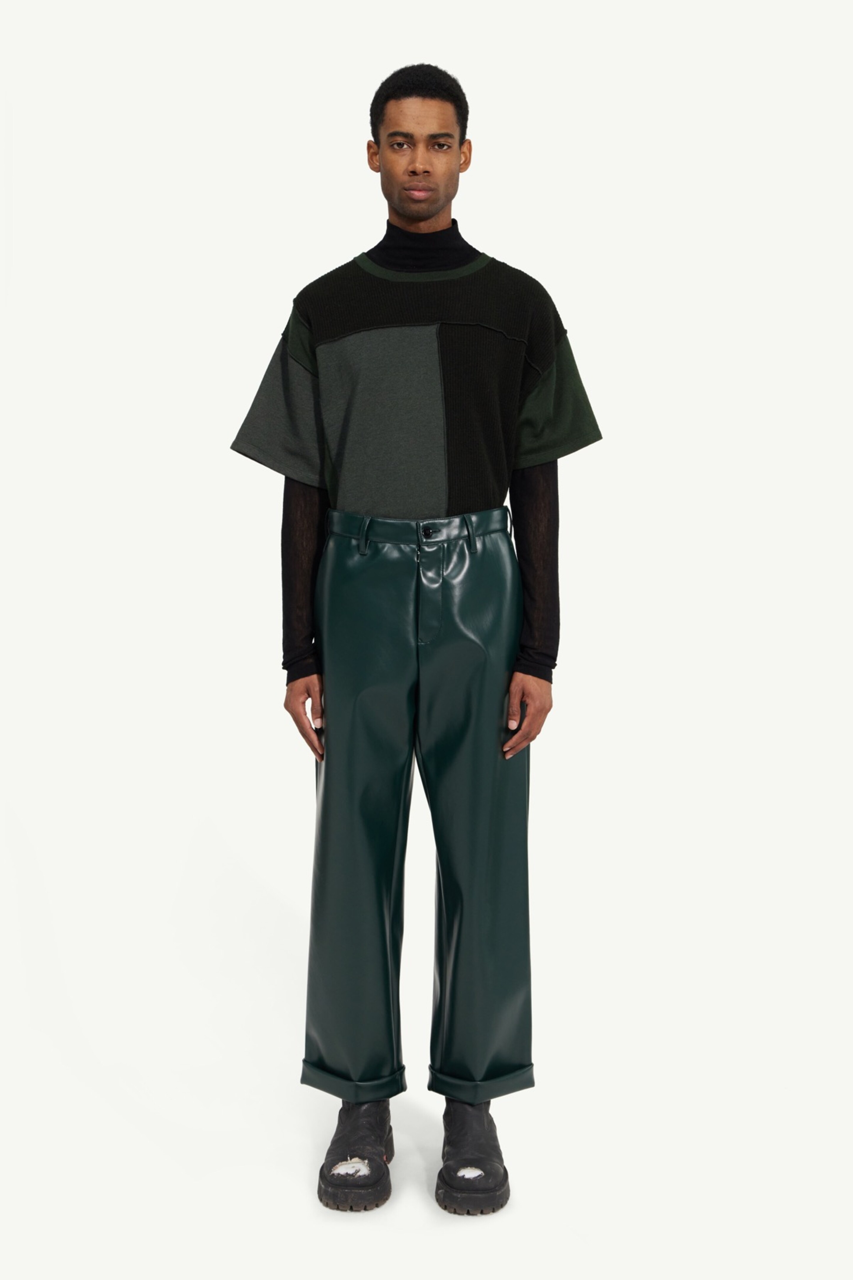 Faux leather trousers - 2