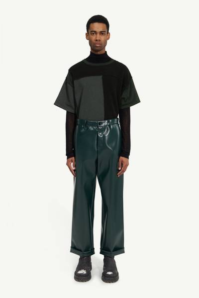 MM6 Maison Margiela Faux leather trousers outlook