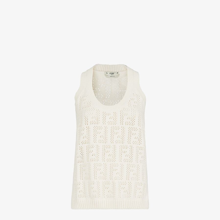 White cotton tank top - 1