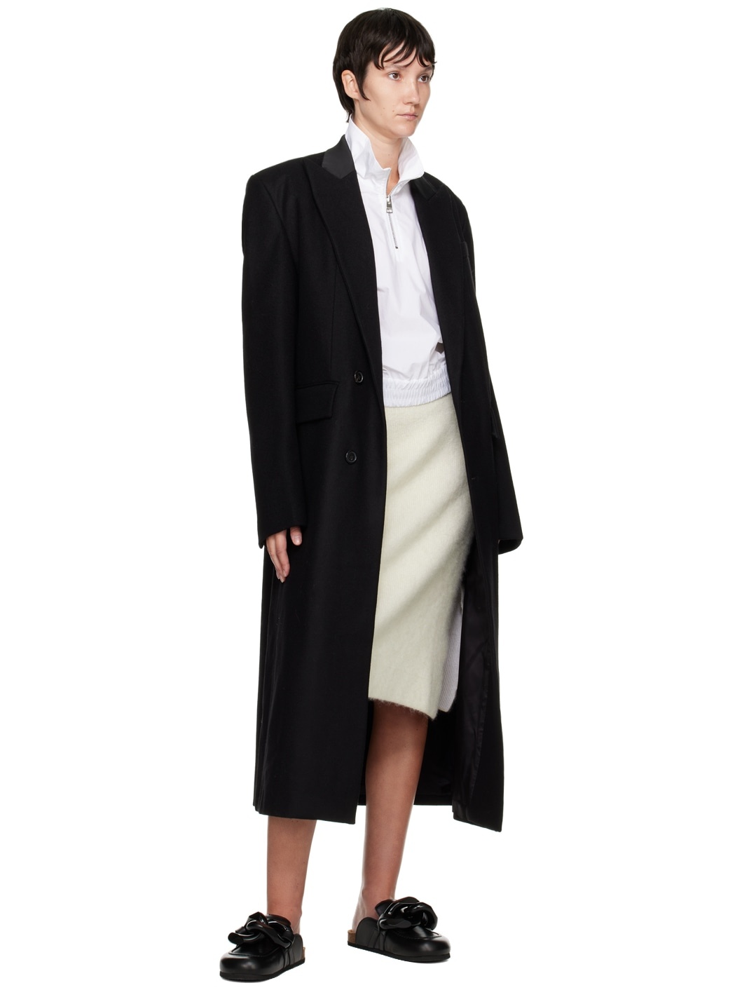 Off-White Slit Midi Skirt - 4