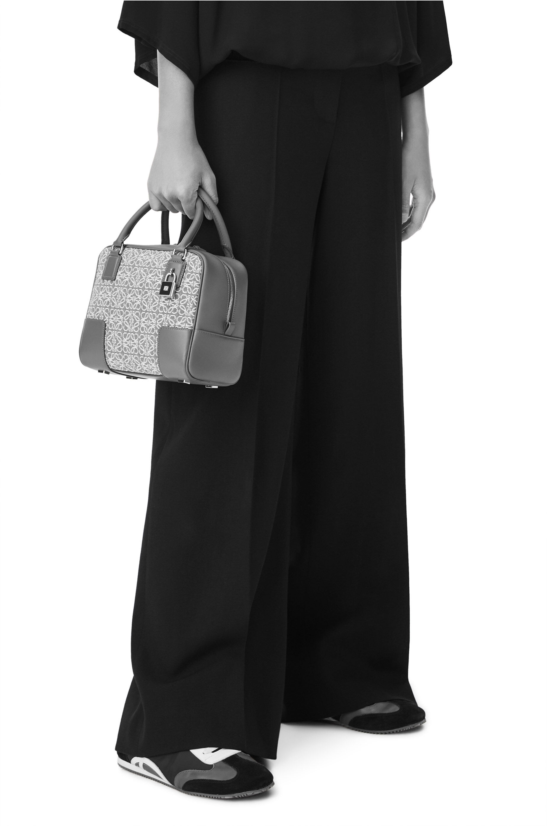 Amazona 19 square bag in Anagram jacquard and calfskin - 2