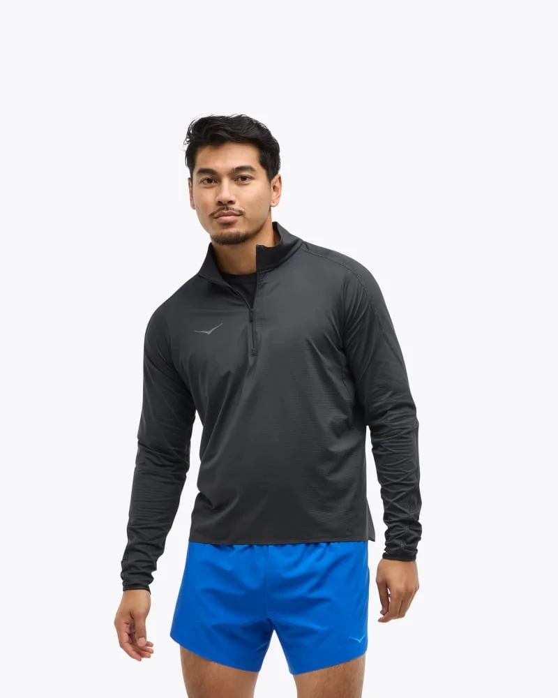 Men's GlideTech Quarter Zip in Black - 1