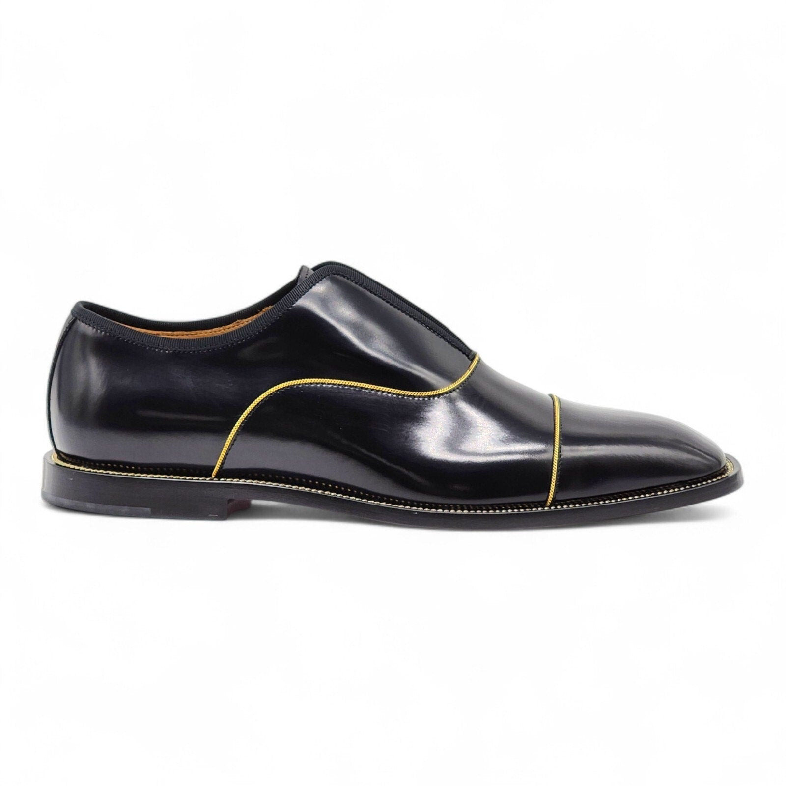 Christian Louboutin Alpha Male Patent Leather Oxford Shoes Black EU 40.5 US 7.5 - 2