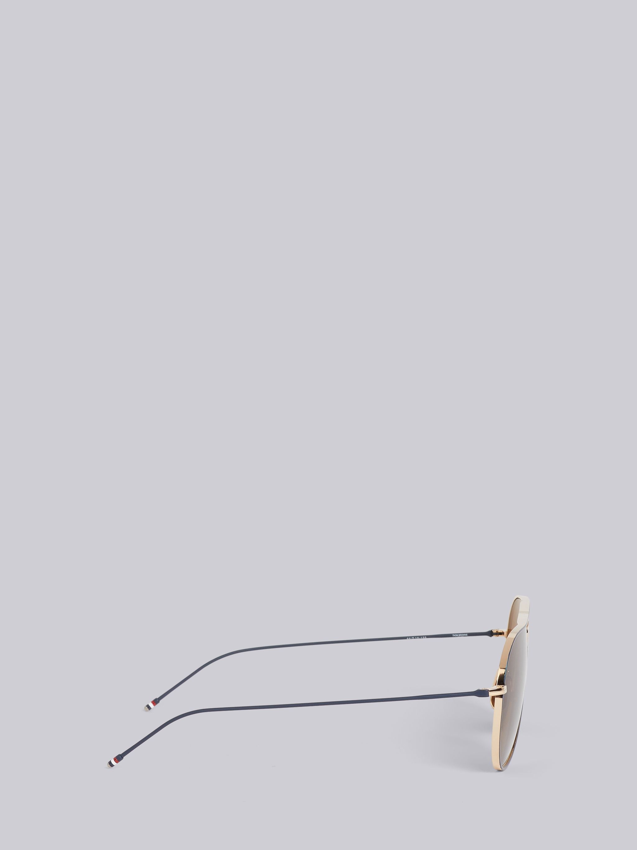 TB115 - White Gold Aviator Sunglasses - 3