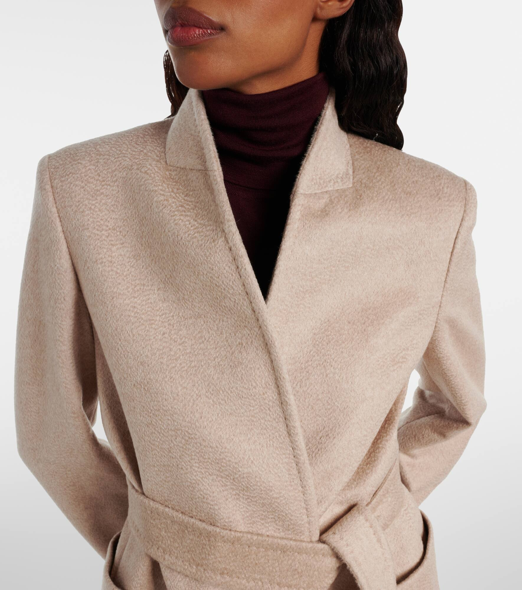 Elenia cashmere wrap coat - 4