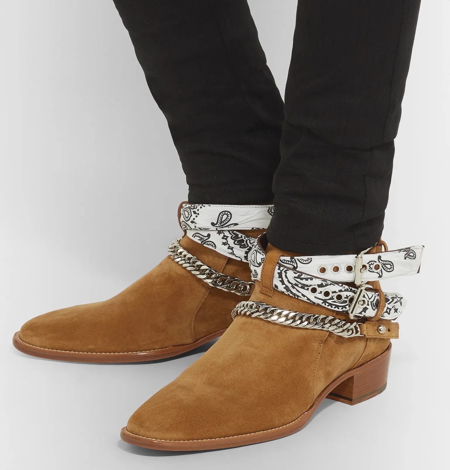 Embellished Suede Jodhpur Boots - 5