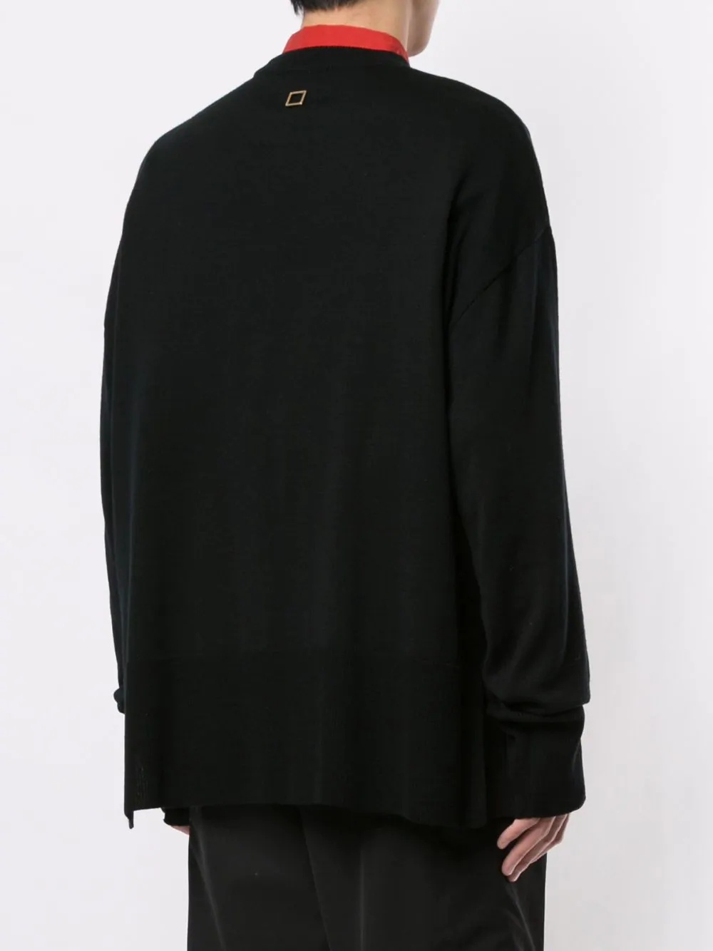 long-sleeve fitted jumper - 4