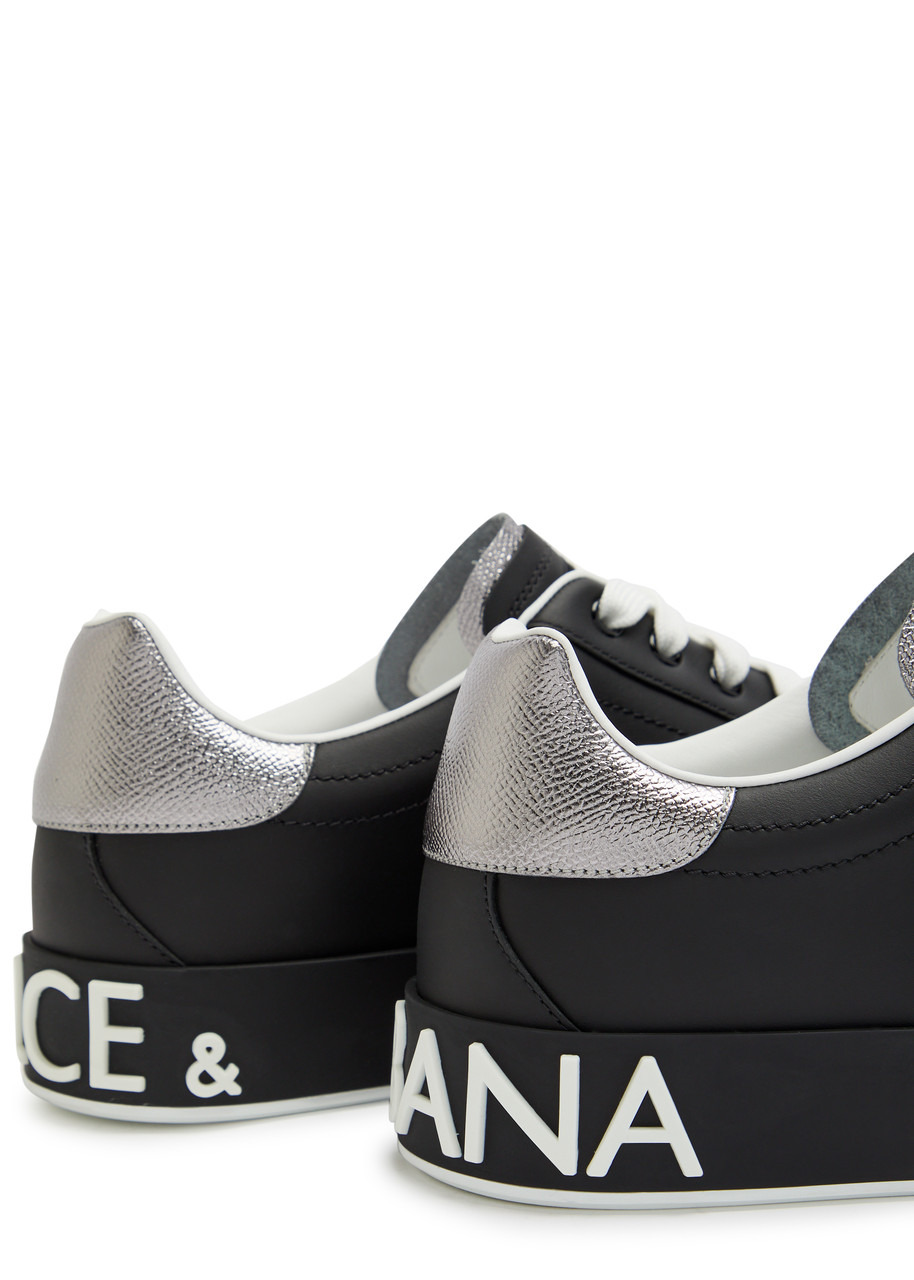 Dolce & Gabbana Portofino Panelled Leather Sneakers - 4