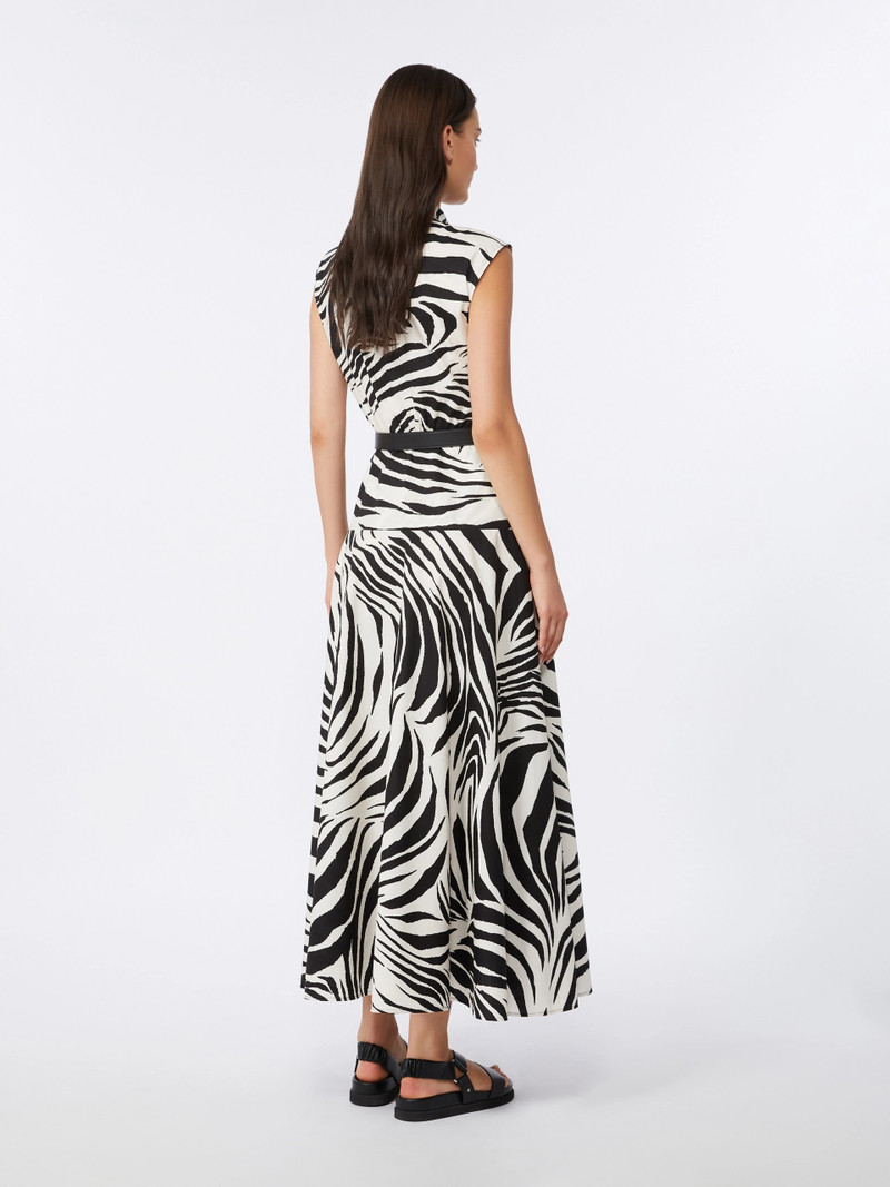 WEST Printed poplin shirt dress - BLACK 4