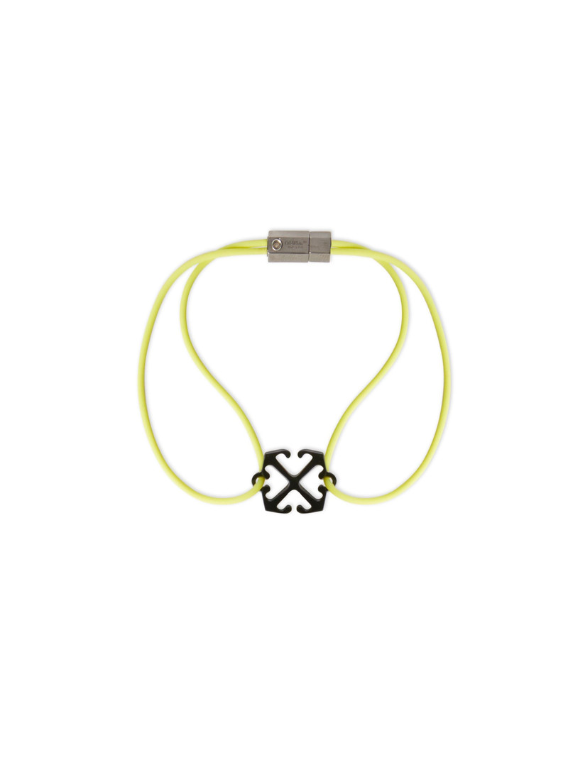 Fluo/black Arrow Rubber Bracelet 1