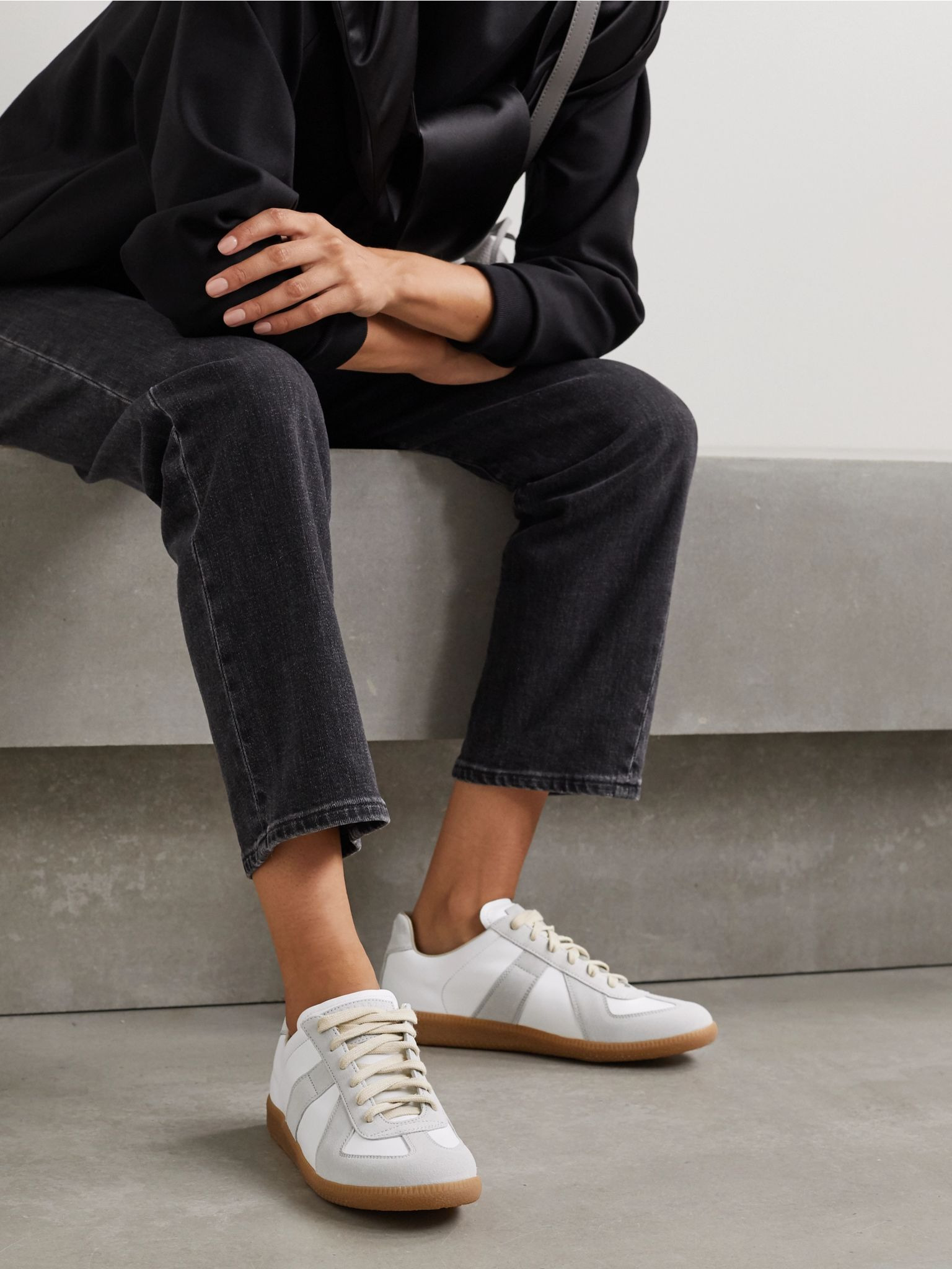 Replica leather and suede sneakers Off-white - 2