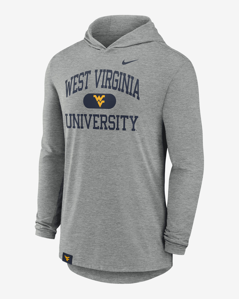 West Virginia Mountaineers Blitz Men's Nike Dri-FIT College Long-Sleeve Hooded T-Shirt 1