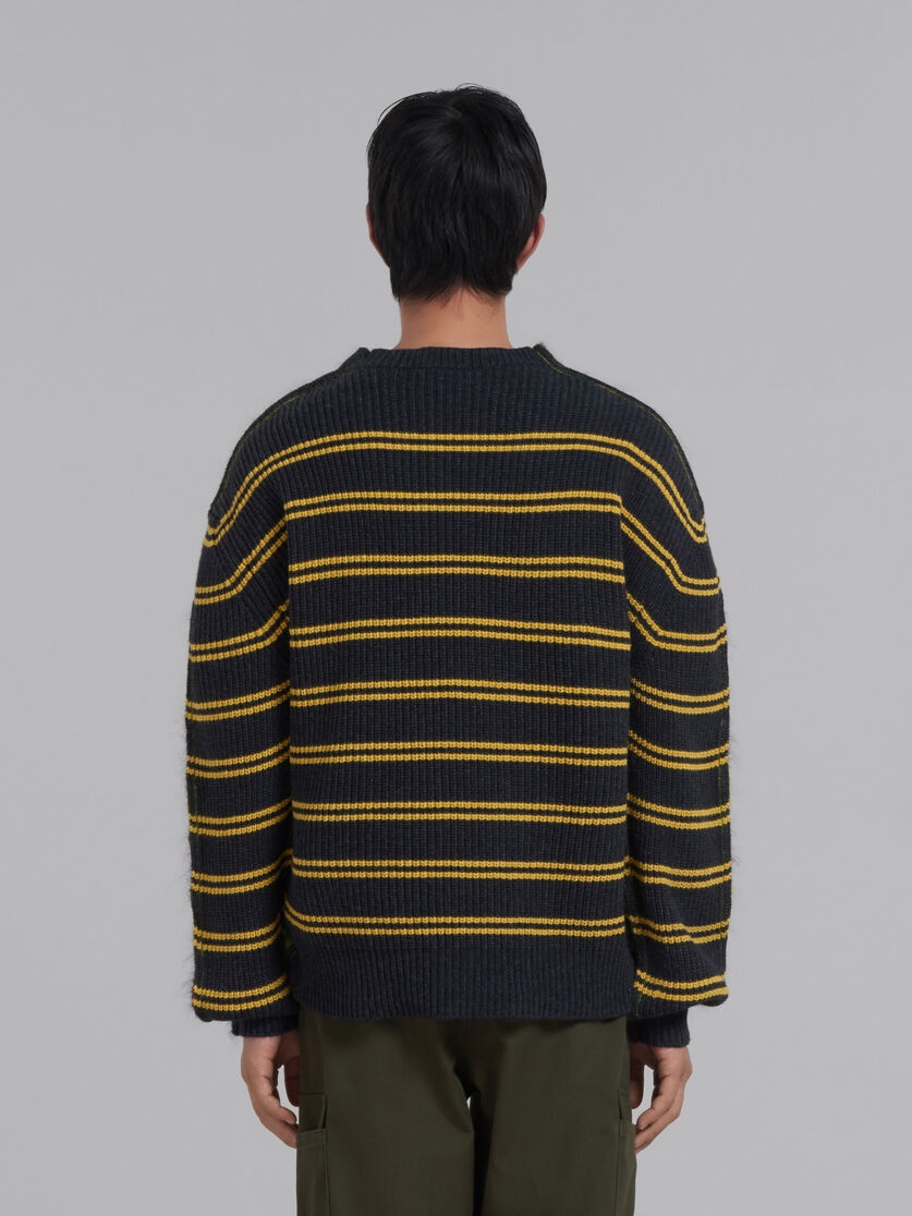 MOHAIR AND WOOL SWEATER WITH MULTICOLOUR STRIPES - 3