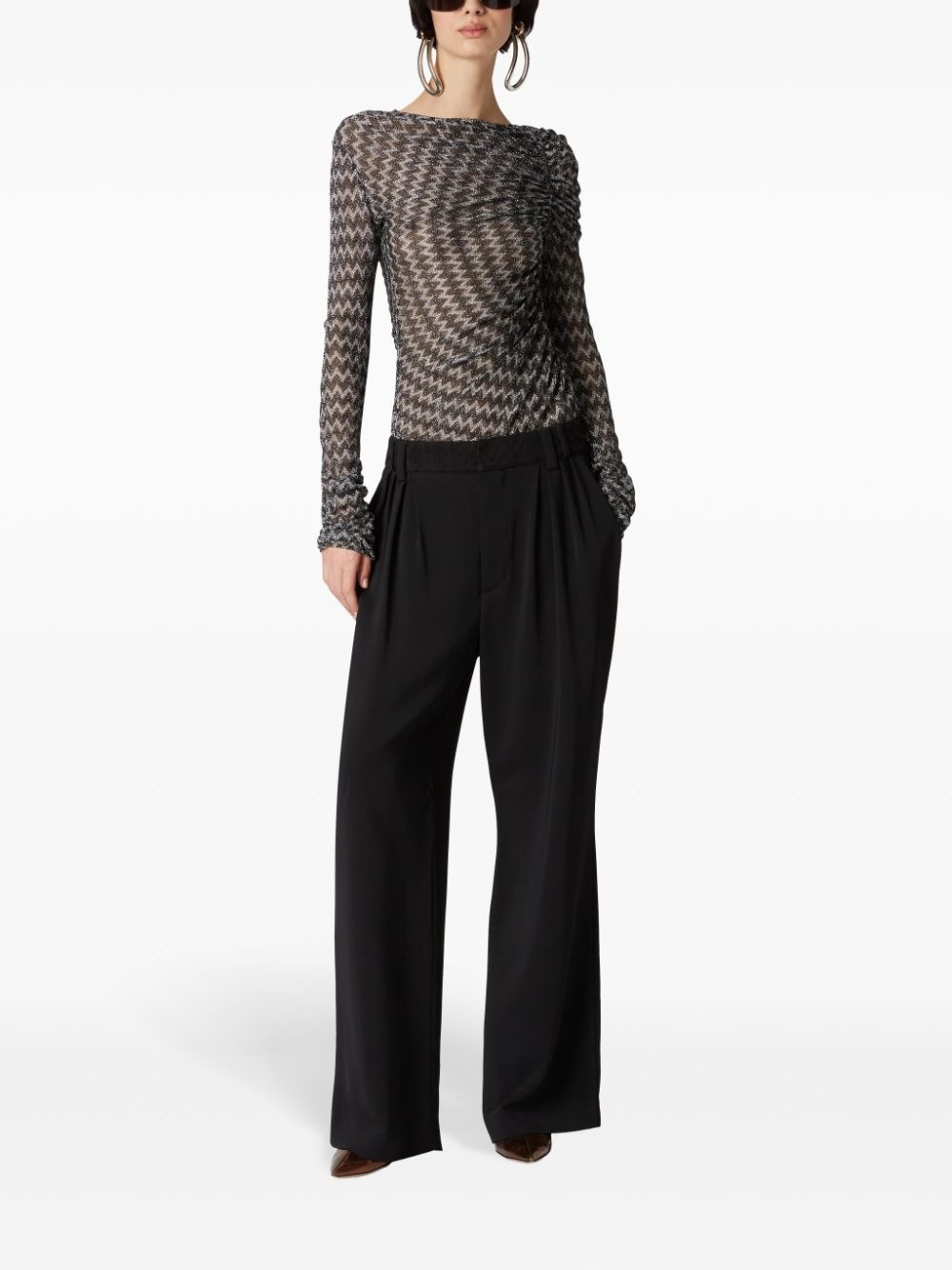 Dart-detailing trousers - 2