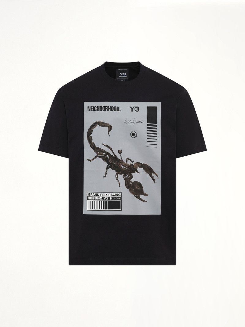 Y-3 Y-3 X NBHD Graphic T-Shirt in Black/Granite outlook