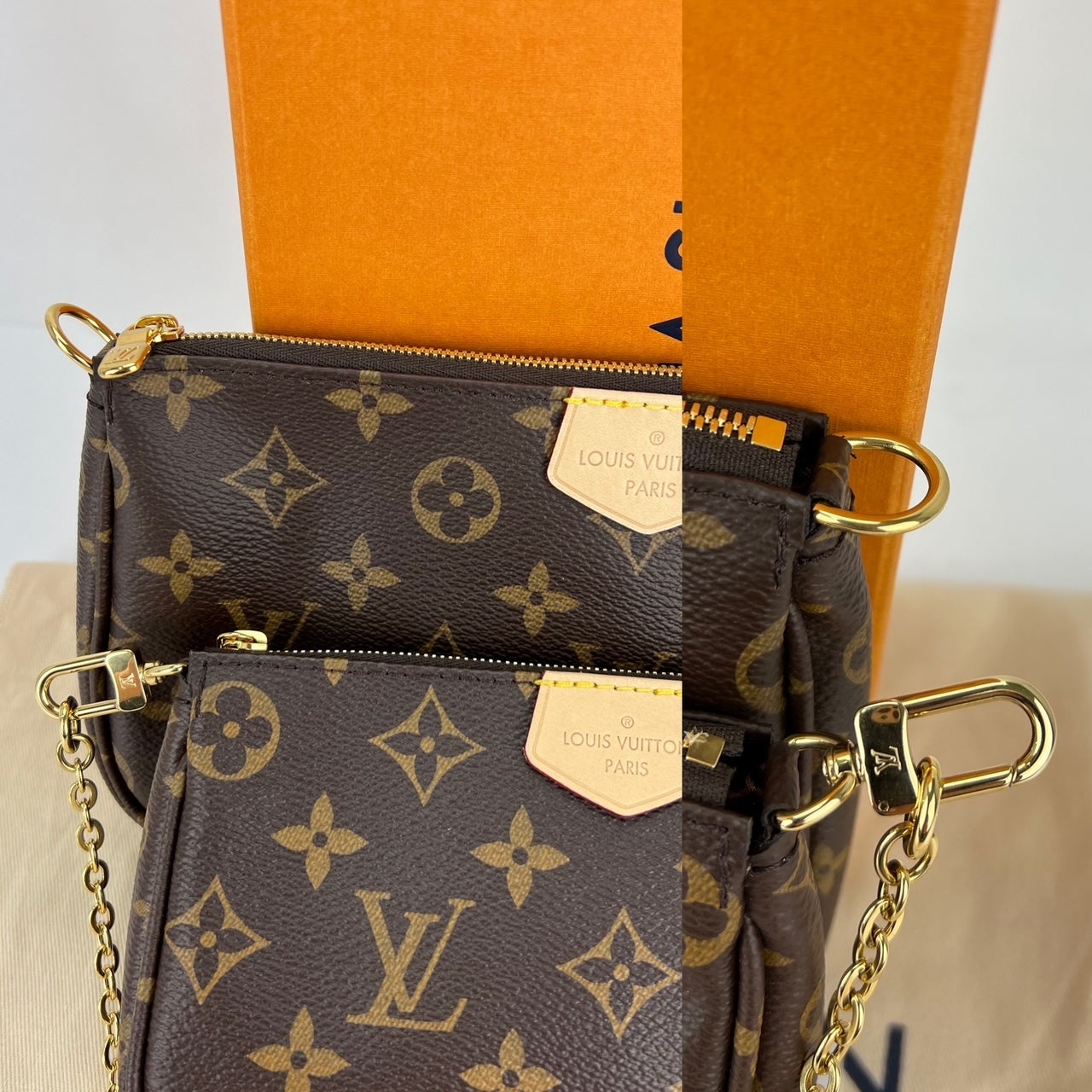 Louis Vuitton Multi Pochette Accessoires Monogram Canvas Brown Preowned - 12