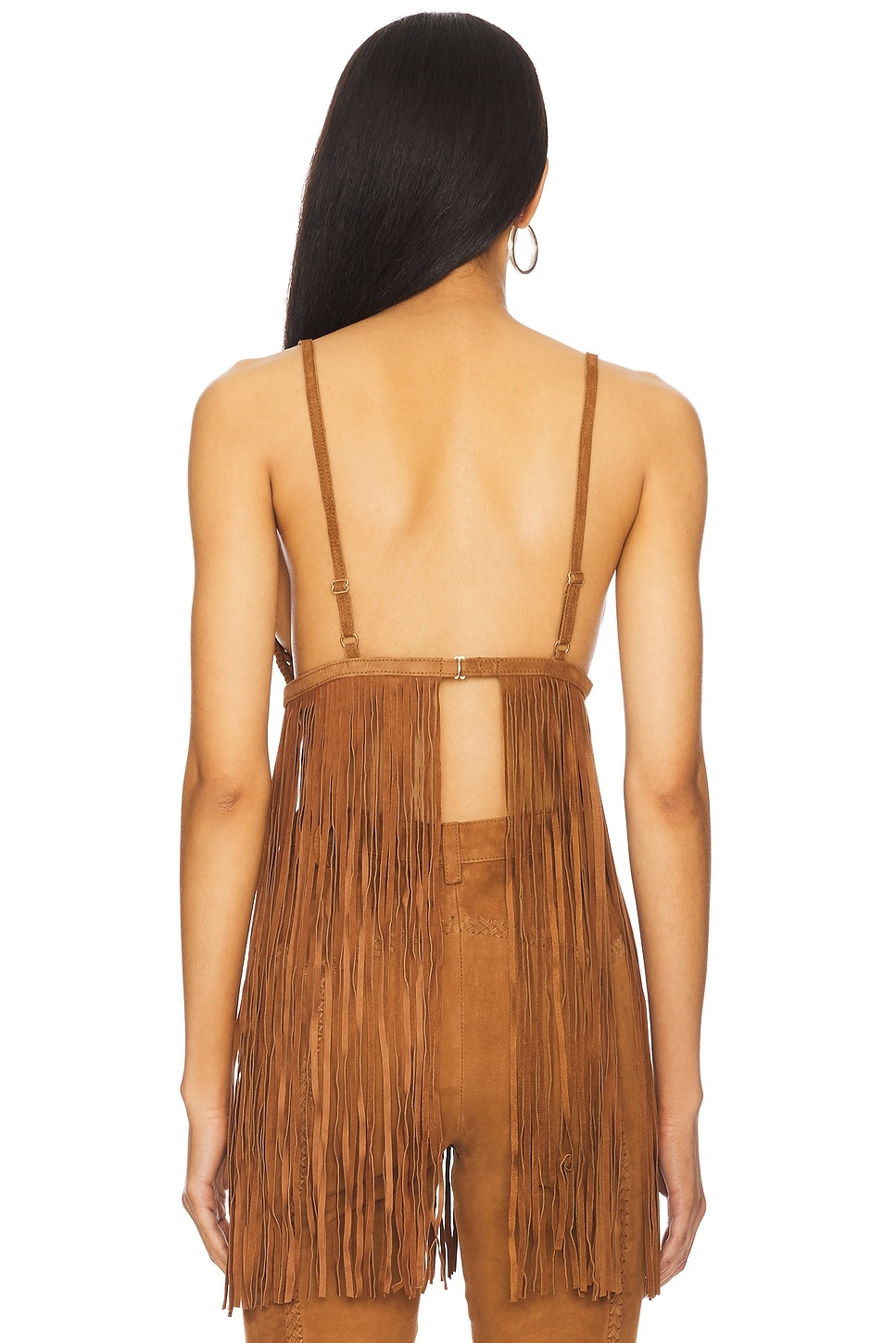 Jacinta Suede Fringe Bra - 3