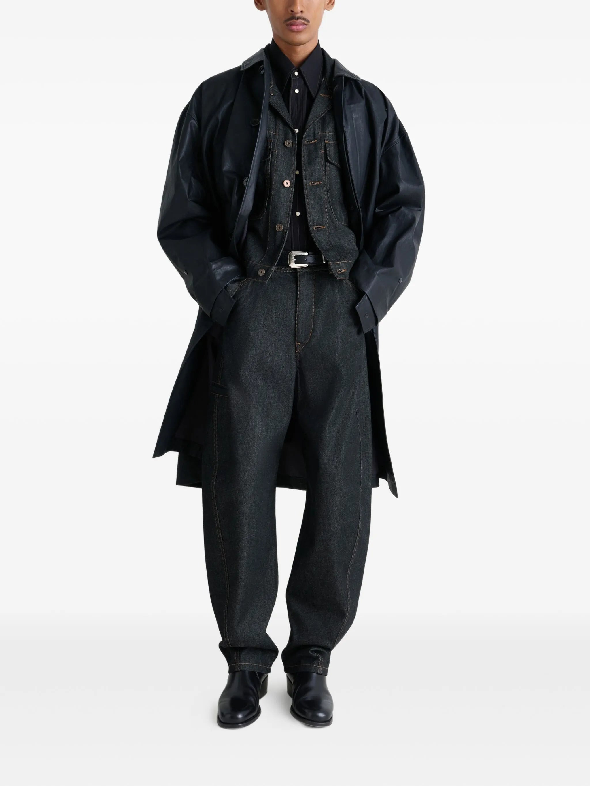 Lemaire Twisted Workwear Panel Jeans - 4