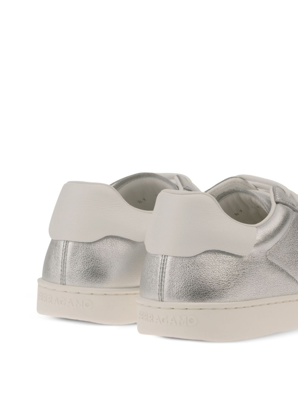 leather low-top sneakers - 5
