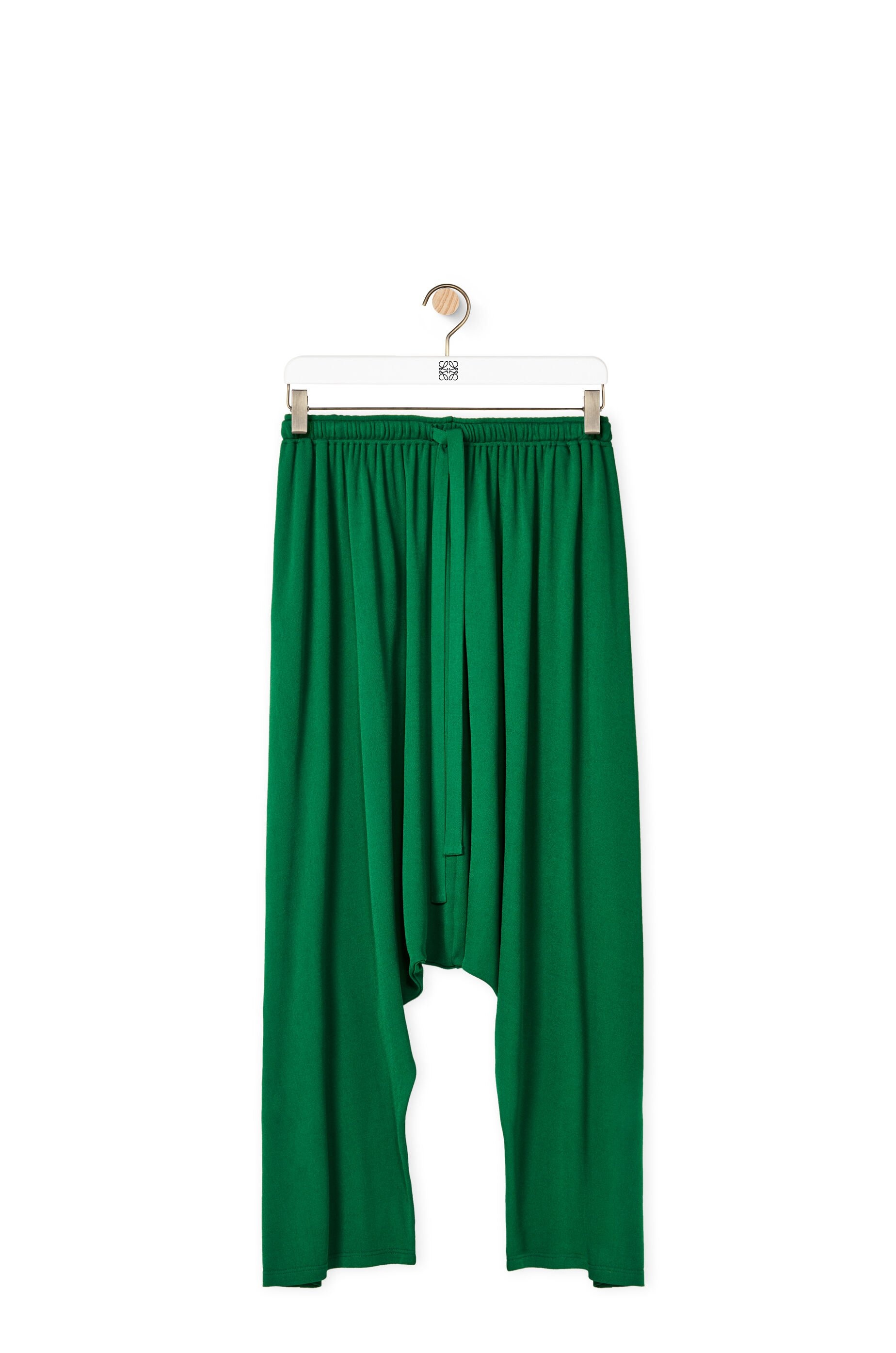 Balloon trousers in viscose crepe jersey - 1