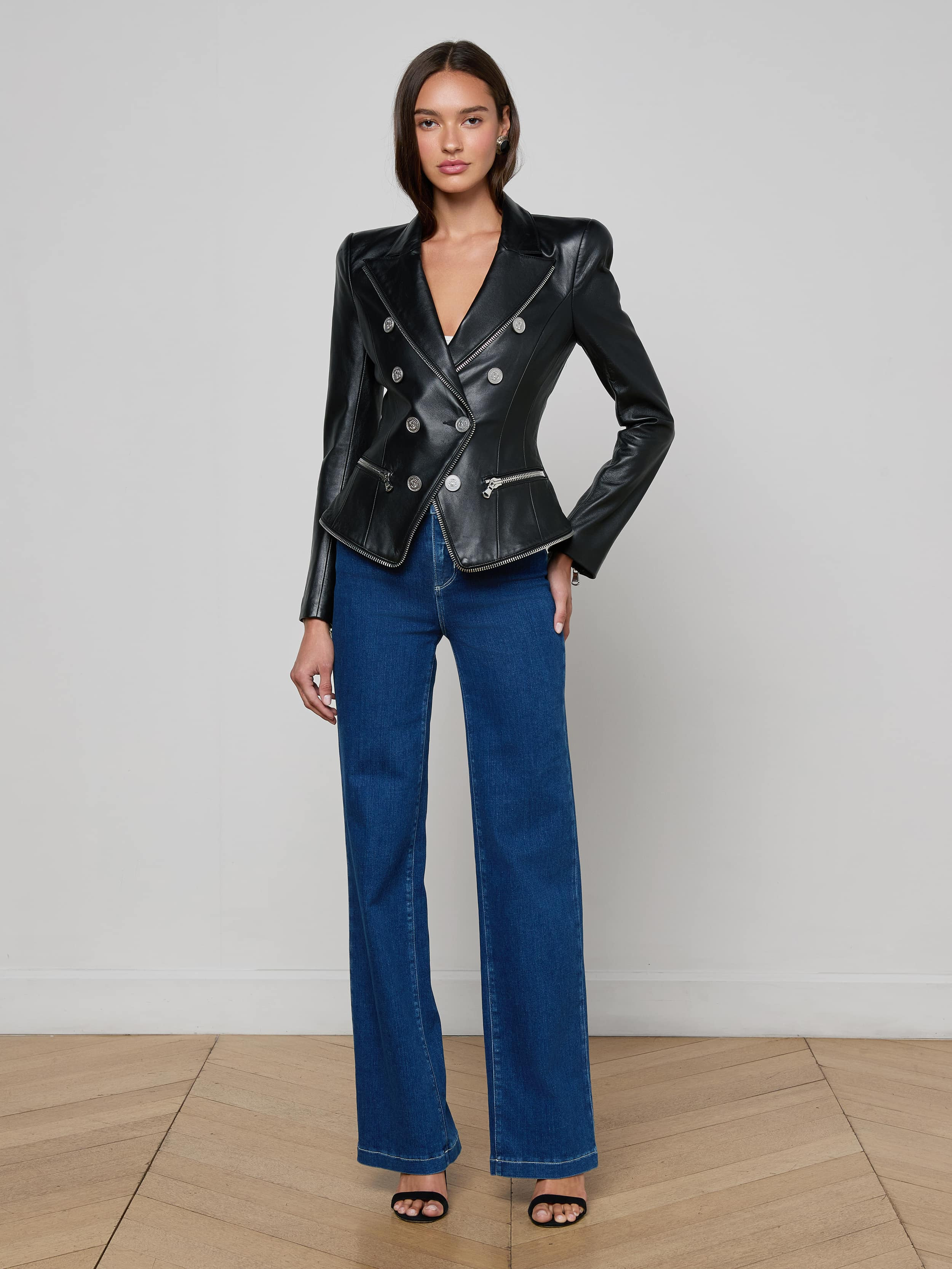 Ottilie Leather Blazer - 4