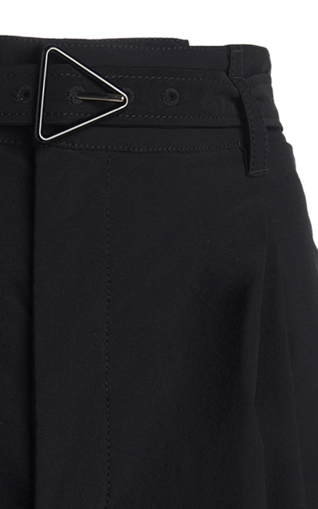 Pleated Tech-Wool Tapered Trousers black - 5