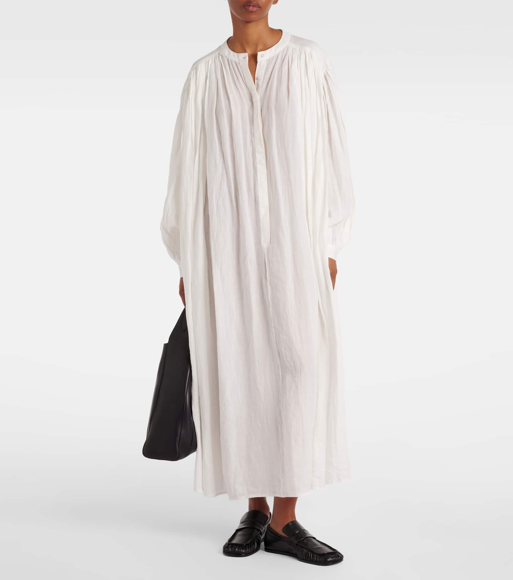 Oversized ramie maxi dress - 2