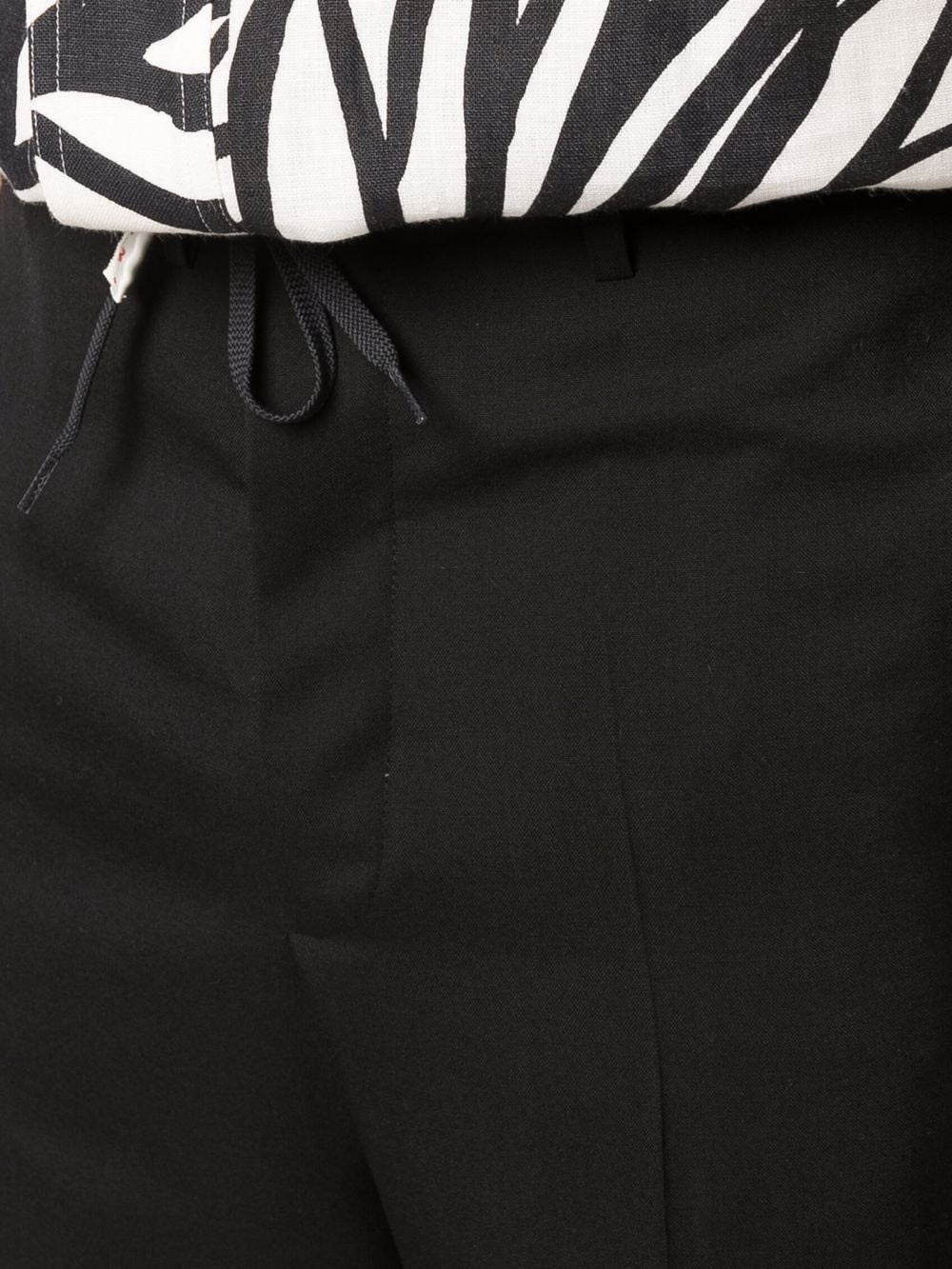 drawstring straight trousers - 5