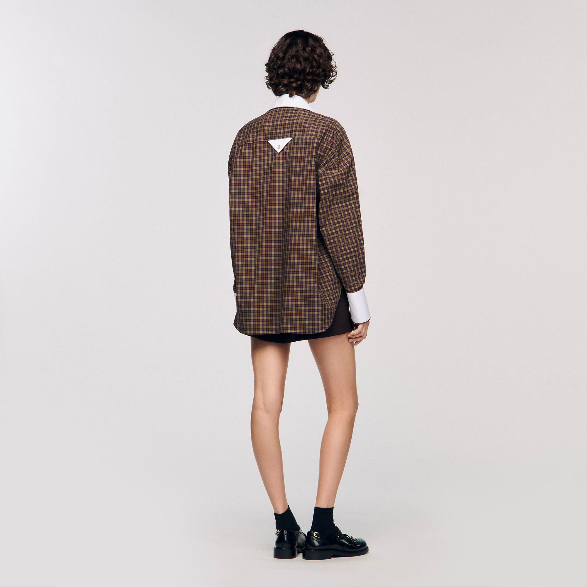 TWO-TONE PLAID SHIRT - 5