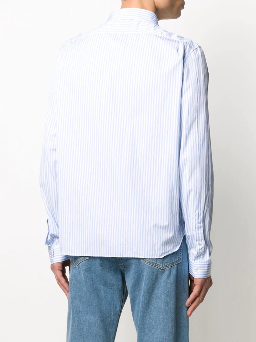 striped button up shirt - 4