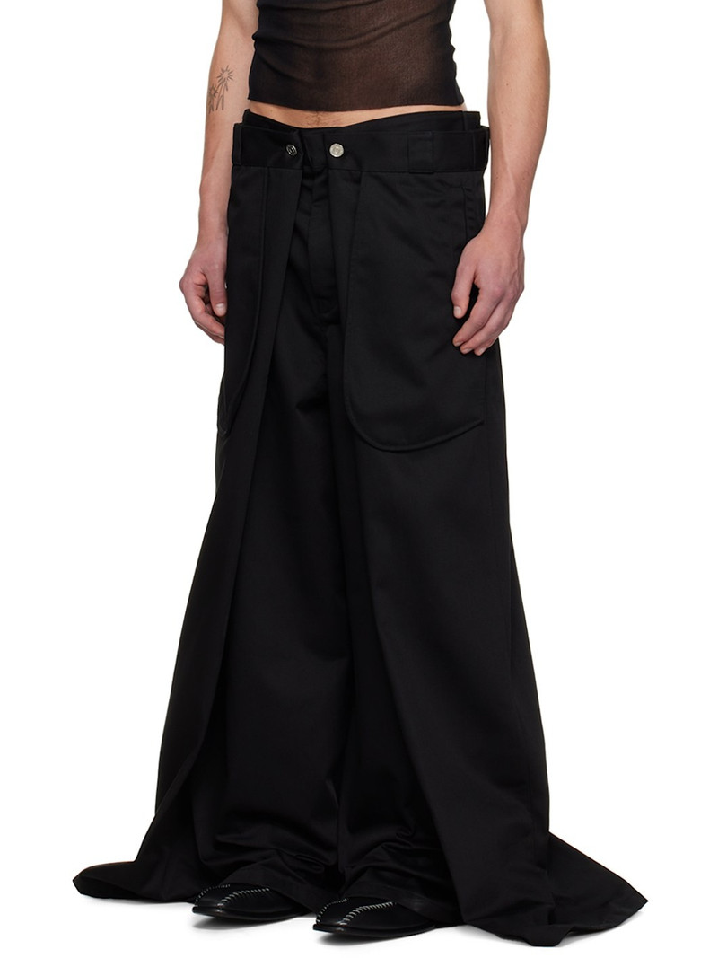 Jean Paul Gaultier Black Shayne Oliver Edition 'The Wrap' Trousers outlook