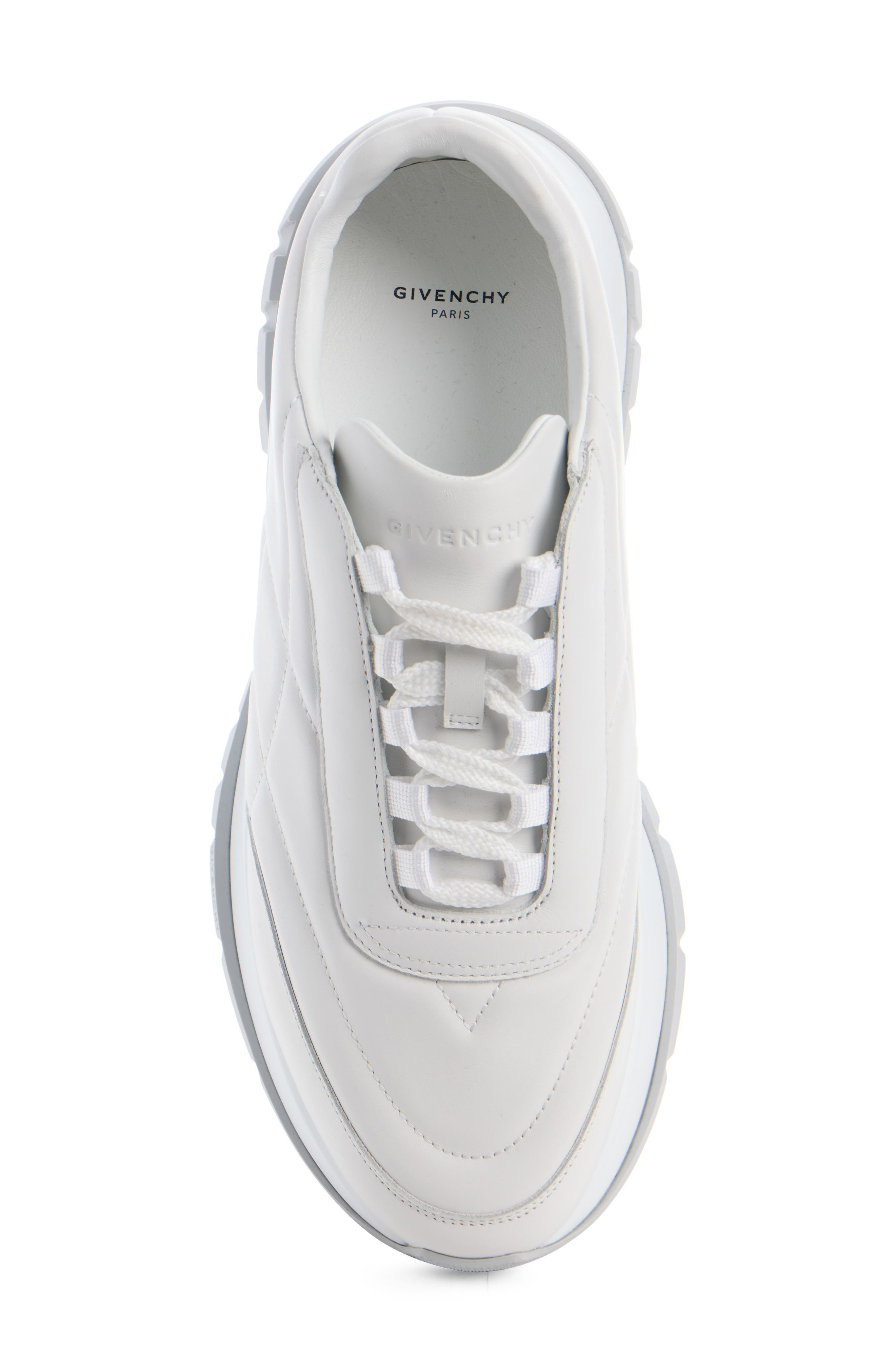 Givenchy Quilted Leather Trainer Sneaker in White at Nordstrom - 4