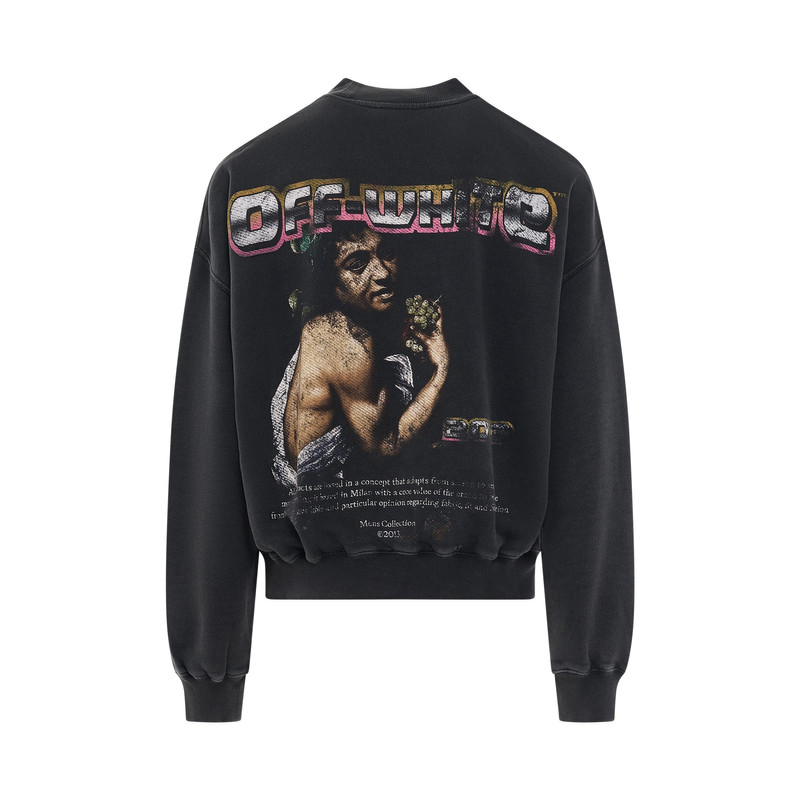 Off-White Digit Bacchus Oversize Sweatshirt in Black outlook