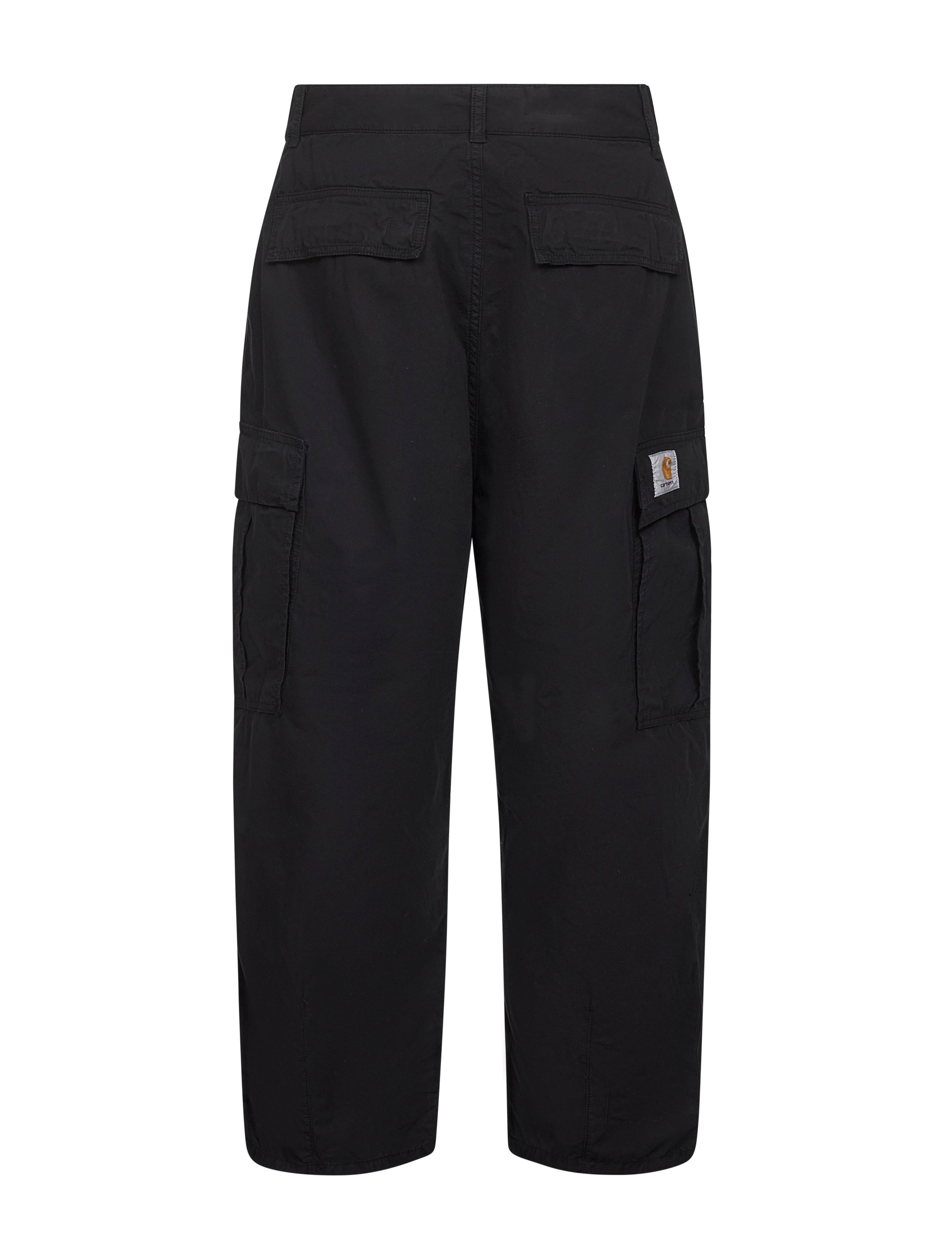 Black poplin Cole Cargo trousers - 2