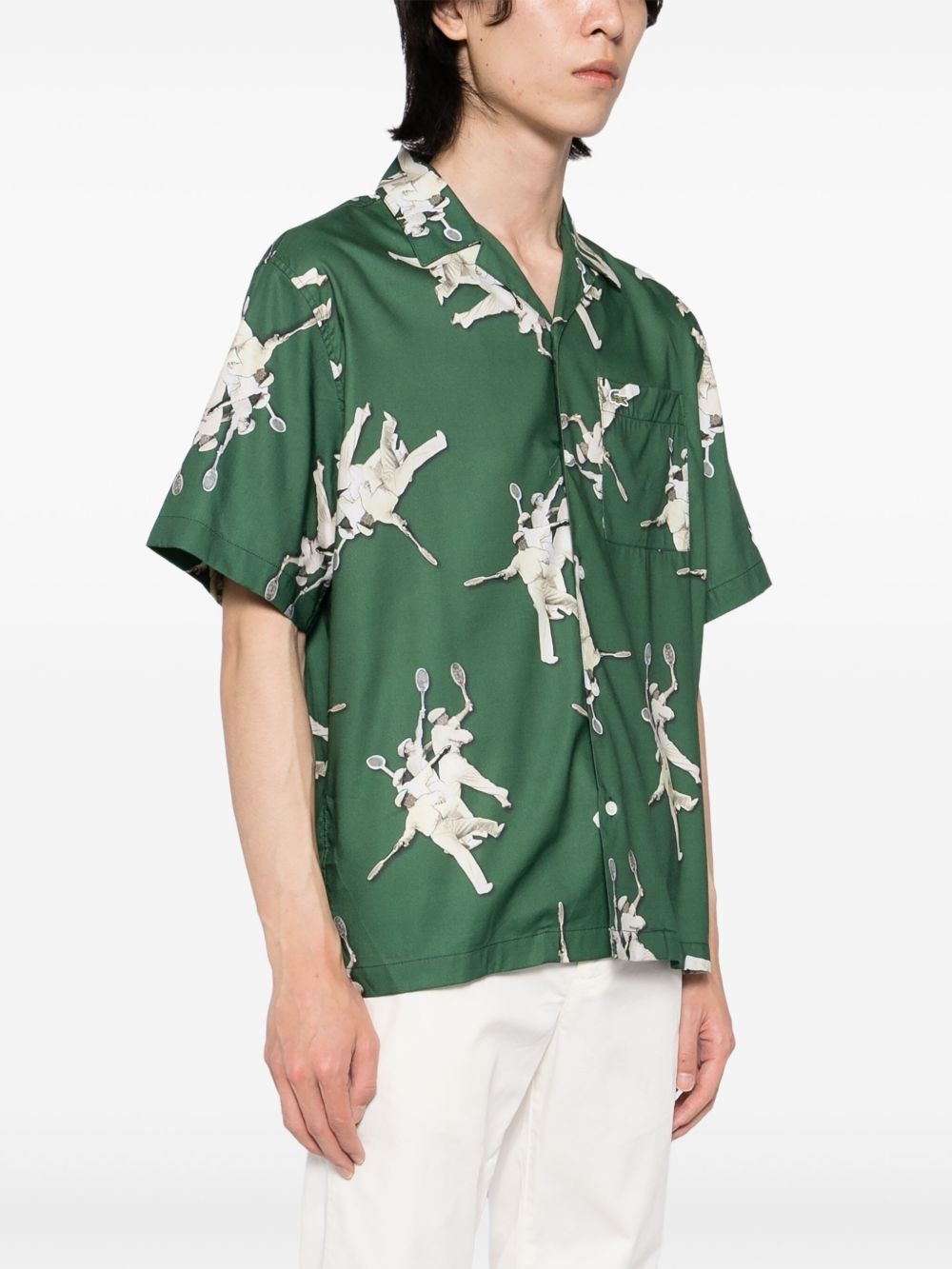 René Lacoste-print shirt - 3