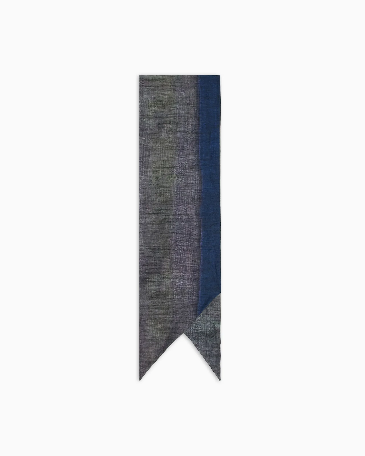 PRINTED COTTON AND SILK BLEND SCARF - 1