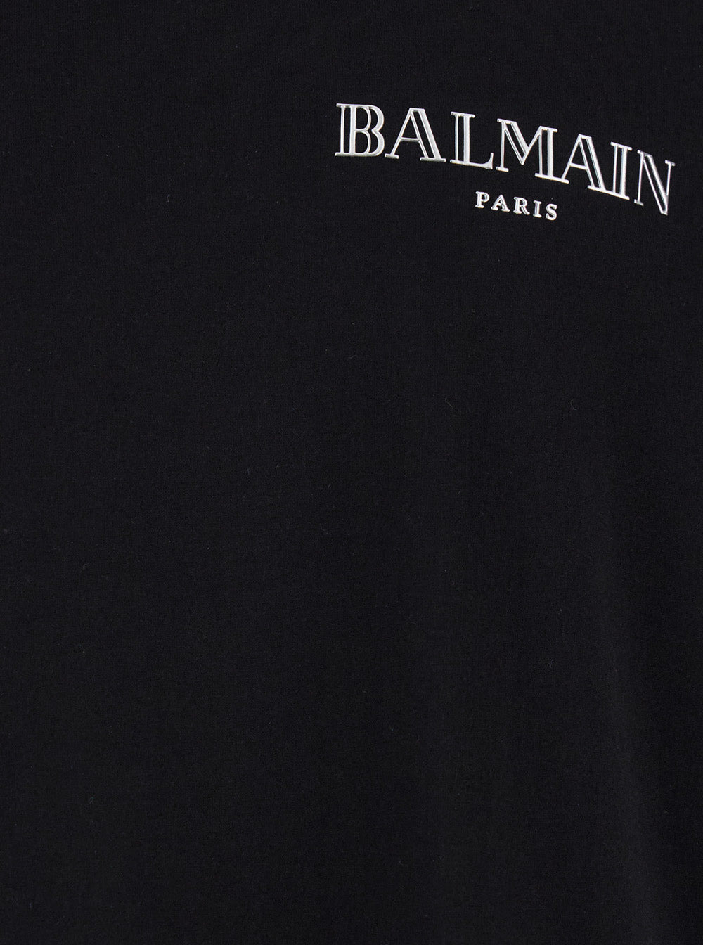 Balmain Men Black Crewneck T-Shirt With Logo Print In Cotton Man - 3