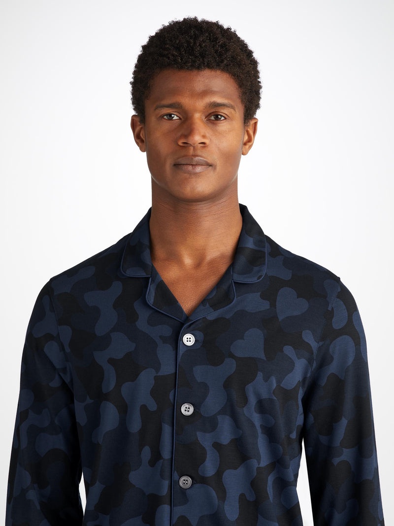 Men's Pajamas London 11 Micro Modal Navy - 2